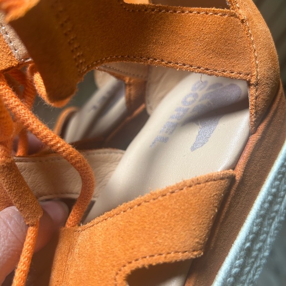 Sorel Cameron Flatform Lace Sandals Women's Size: 6 Orange Lace-Up Sandals - Picture 10 of 15